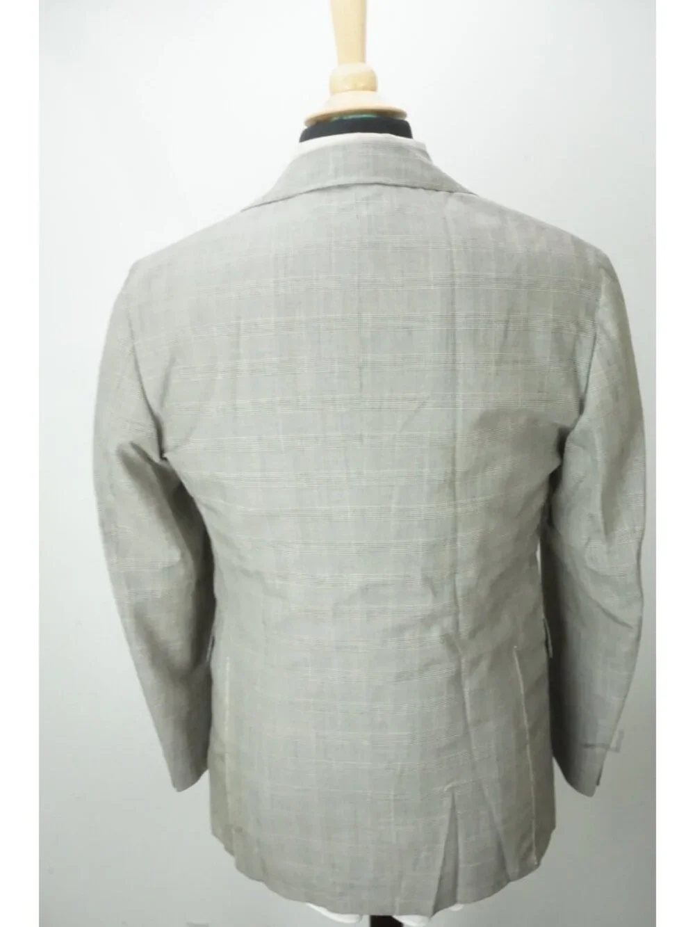 Sartoria Partenopea Gray Plaid Wool 2 Pc Suit Jacket Pants Sz 50 EU BRAND NEW